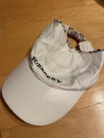 Burberry Cap weiss mit Karo Grösse 52