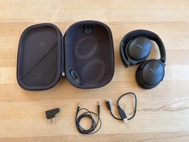 Bose QuietComfort Kopfhörer schwarz gebraucht mit Zubehör
