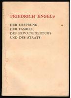 Engels; Ursprung der Familie, des Privateigentums und des St