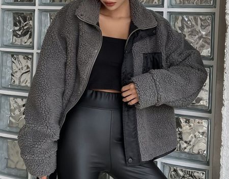 Graue Jacke