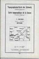 Topographische Karte (Dufour) Nr. XVIII (Oberwallis) 1935