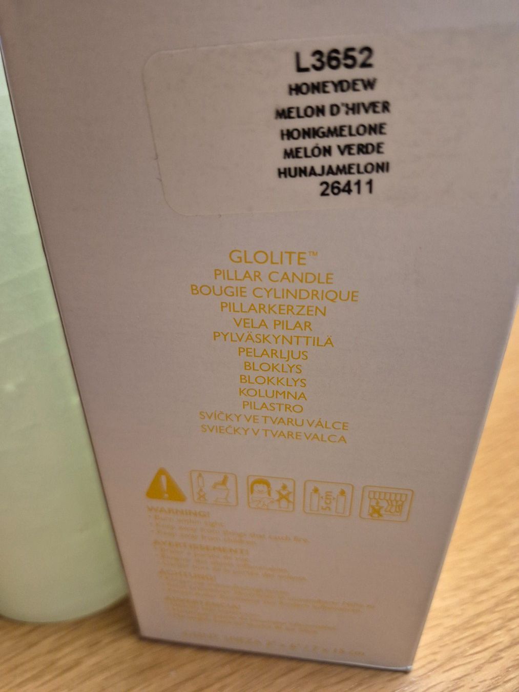 Partylite Candele: Partylite Glolite Pillarkerze Honigmelone – Nuovo (secondo la descrizione) da Buttikon SZ venduto da sefa02 3
