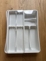 Praktisches Besteckkasten-Set, weiss, ungeöffnet 