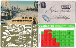 4 Dummy Telefonkarten aus Deutschland