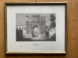 Altes Bild Der Trajans Bogen in Benevent