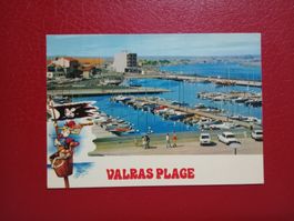 AK France Valras Plage Hafen alte Autos (957)