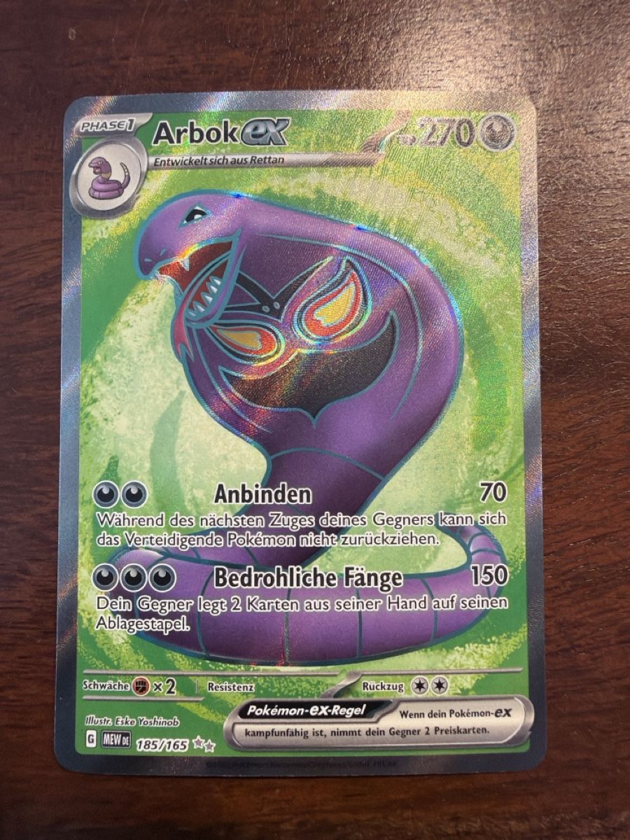 Pokémon Sammelbilder & Trading cards: Arbok ex (MEW 185) – Neu (gemäss Beschreibung) aus Emmenbrücke von Pack_Ripper
