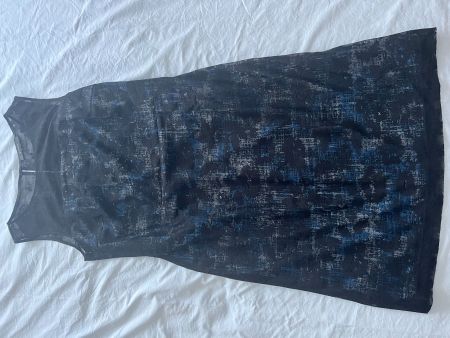 Ärmelloses festliches Kleid "Esprit" schwarz/blau Grösse L