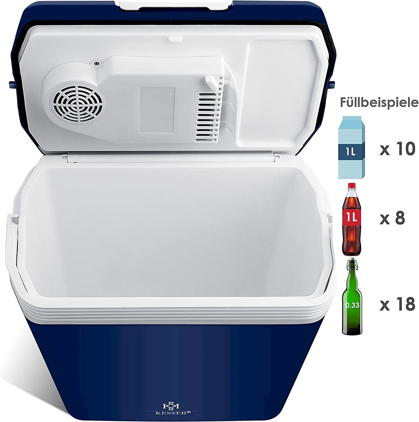 Frigoriferi & Refrigeratori: KESSER 24L Kühlbox 12V Navyblau – Nuovo e nell'imballaggio originale da Bottighofen venduto da zaap 4