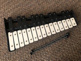 Metallophon Glockenspiel inkl. Schläger + Transport-Etui