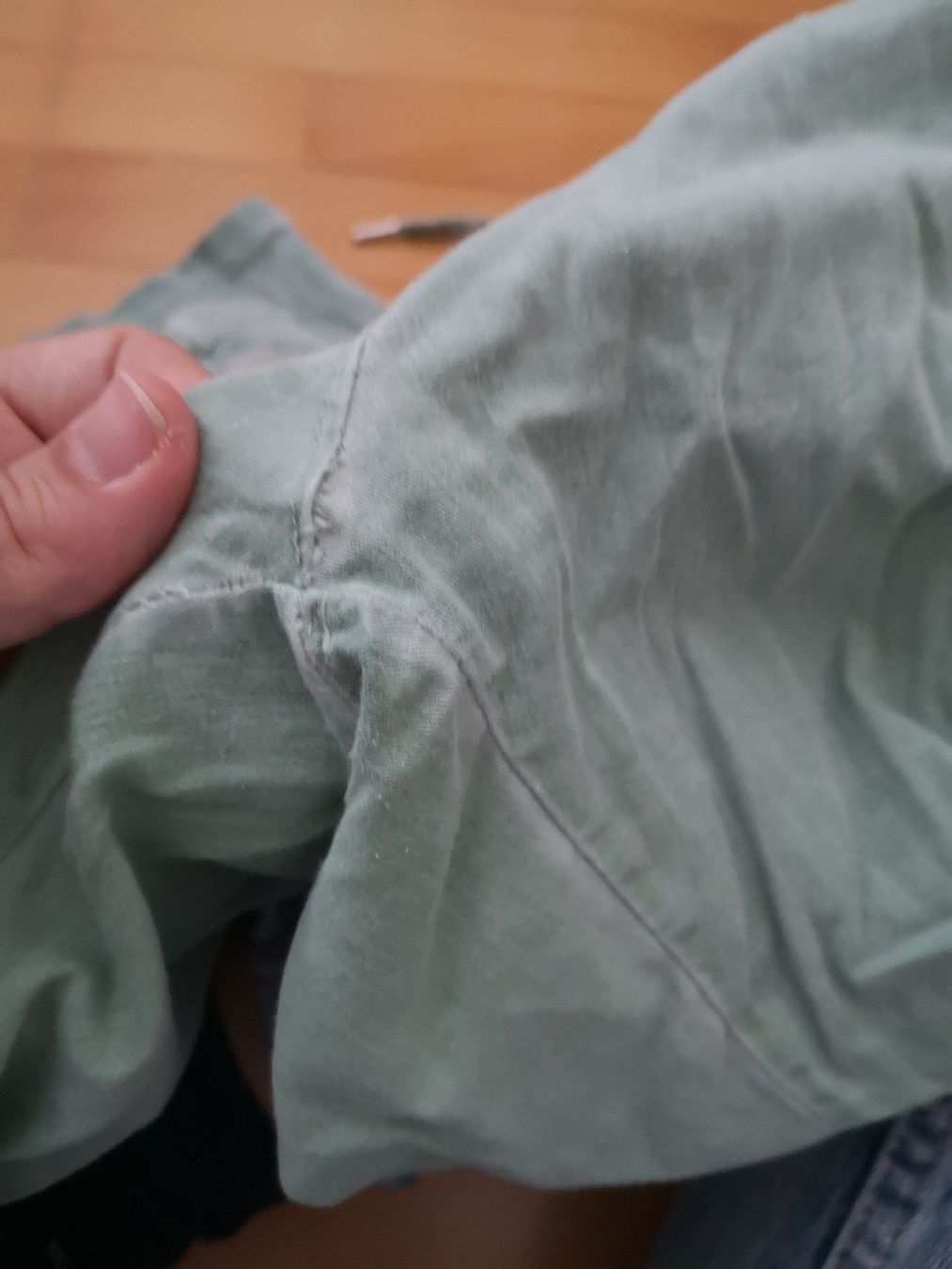Pantaloni: Mintgrüne Sommer Stoffhose Gr. 38/40 – Usato da Sissach venduto da sasocla 3