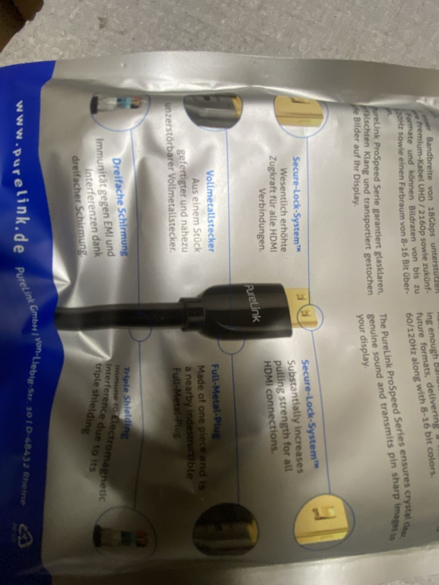 Câbles: Purelink HDMI Kabel 1.5m – Neuf (Voir description) à Grossdietwil par mahsoumi 3