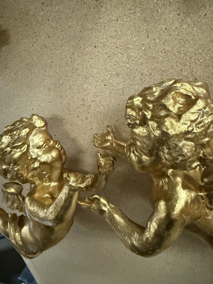 Statuette: Goldige Deko-Engel, 4 Stk., Barock Stil – Usato da Strengelbach venduto da RaenAntikDesign 3