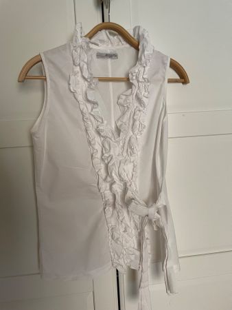 ARTIGANO ASONI aermellose Wickelbluse 38