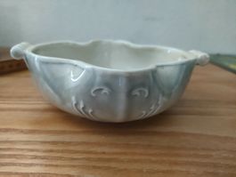 Porzellan Schale mit Henkel