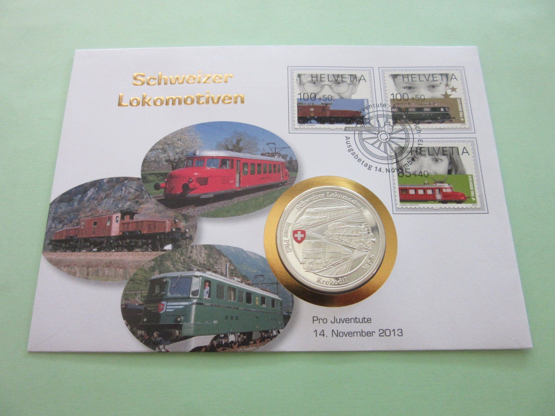 Toutes les monnaies: Numisbrief "SCHWEIZER LOKOMOTIVEN" – Neuf (Voir description) à Degersheim par Tforelle