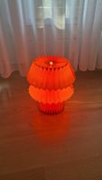 Tischlampe Papier rot guter Zustand