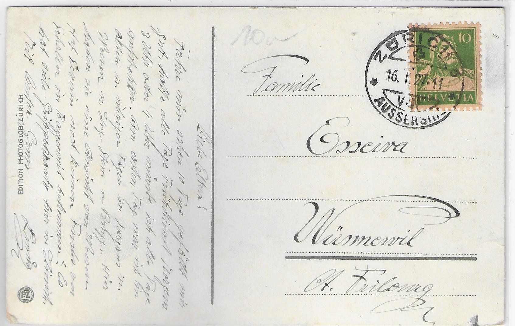 Cartoline postali: Weesen mit Leistkamm und Churfirsten - Litho – Usato da Ettingen venduto da Kartenplanet 1