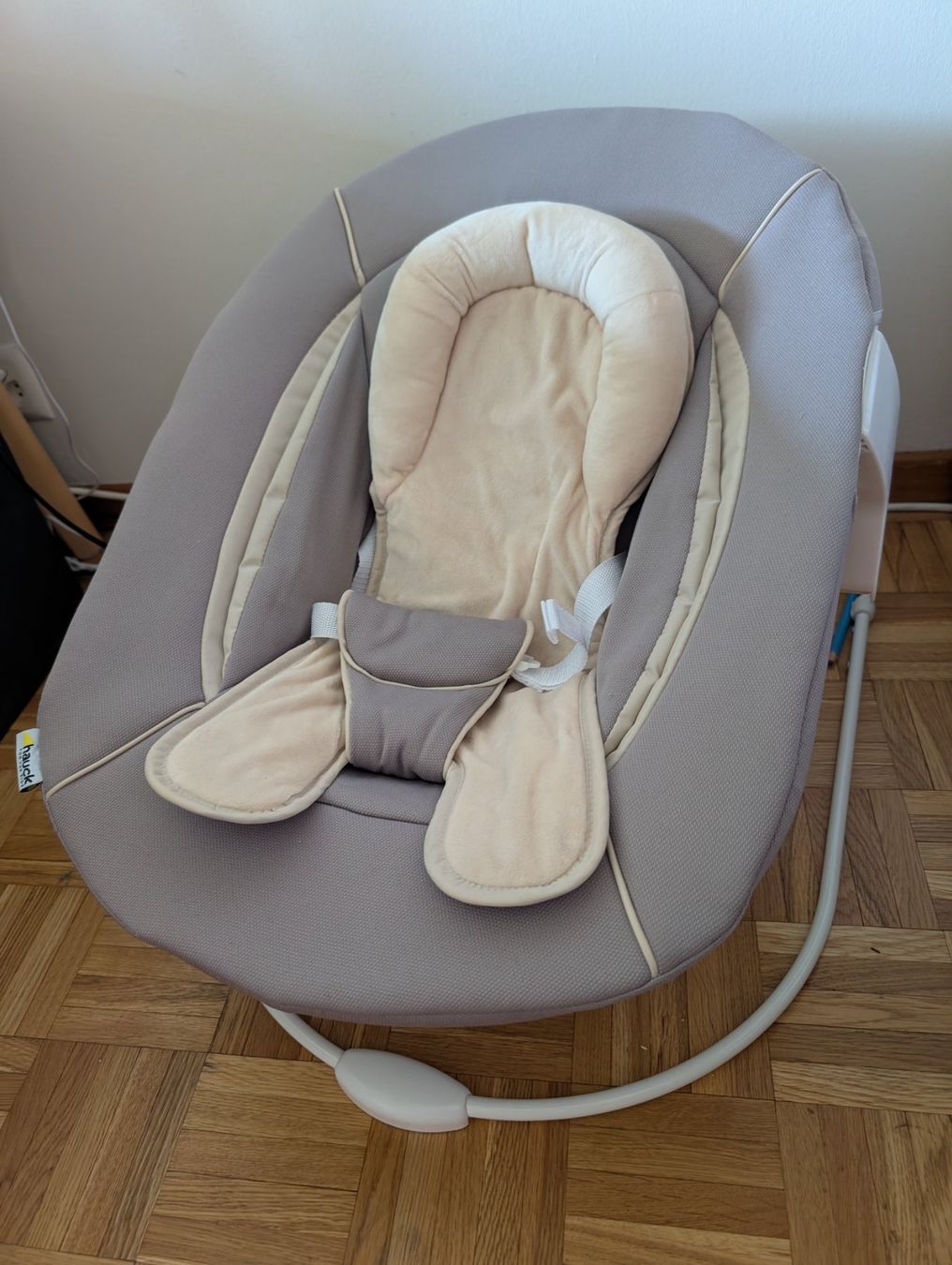 Hauck Sdraiette & Sdraiette a dondolo: Hauck Alpha Bouncer 2in1 stretch grey – Usato da Genève venduto da cat_wyt7