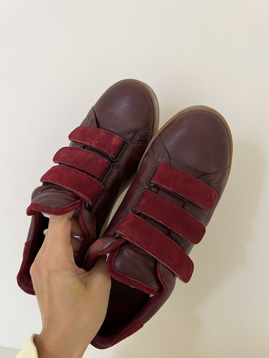 Jerome Dreyfuss Scarpe da donna: Jerome Dreyfuss Burgundy Sneakers – Usato da Zürich venduto da Mirouch 4