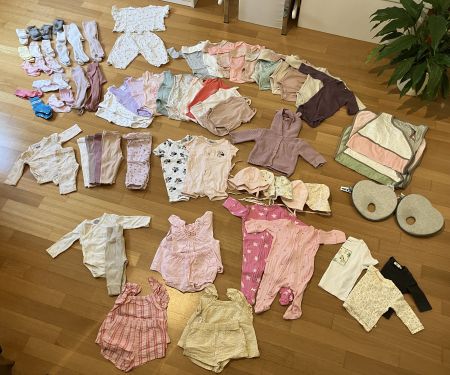 Baby/Mädchen JUMBOSET: 88 Teile in Grösse 50 – 68