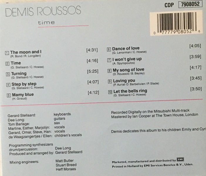 CD: Demis Roussos - Time – Usato da Grüningen venduto da azulmarron 1