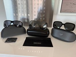 Sonnenbrillen Set Armani und Donna Karan