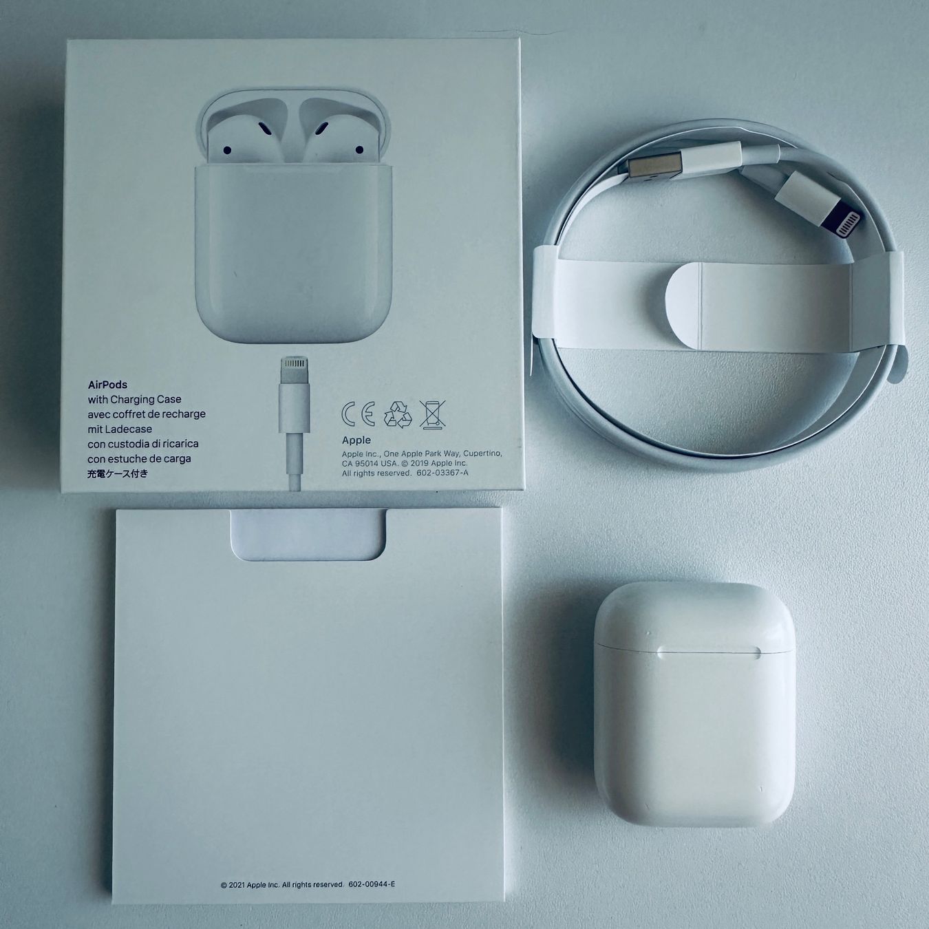 Apple Cuffie: Original Apple AirPods 2 Kopfhörer Wireless Lightning Kabel – Usato da Basel venduto da MY.AIRPODS.SHOP 1