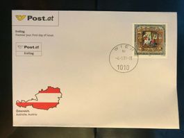 Österreich 2001 amtl. FDC Brauchtum Osttiroler Fastentuch