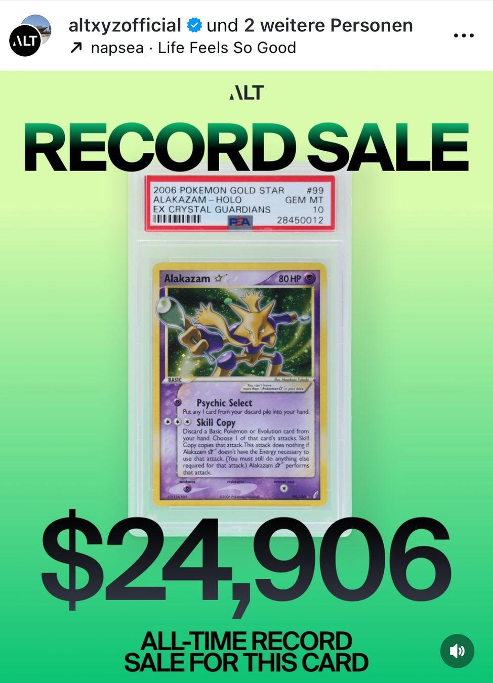 Pokémon Sammelbilder & Trading cards: Pokemon Goldstar Alakazam PSA 9 – Gebraucht aus Amriswil von AlpAde_ 4