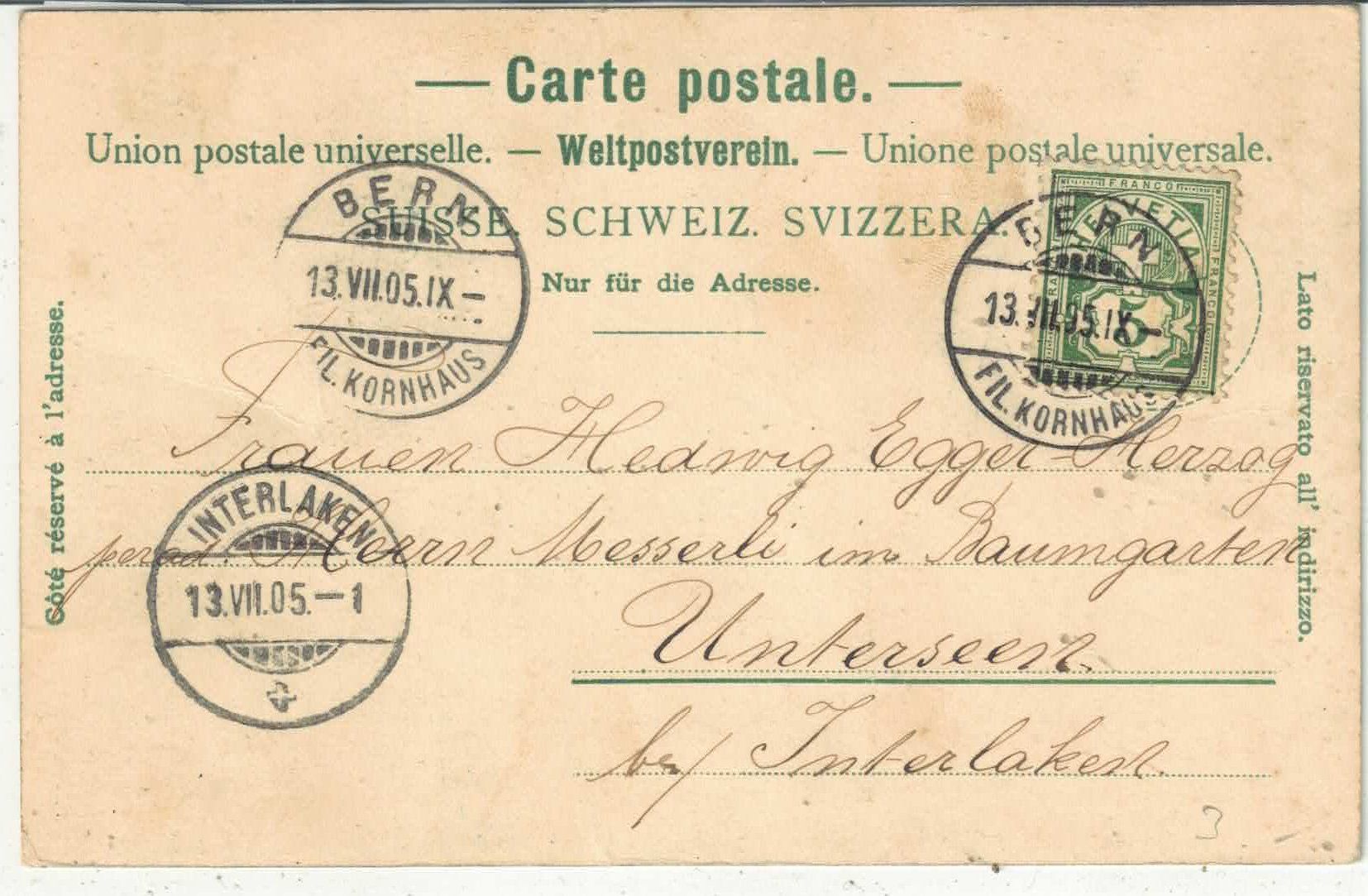 Cartoline postali: Gruss aus Bern - Kaserne Beundenfeld – Usato da Ettingen venduto da Kartenplanet 1
