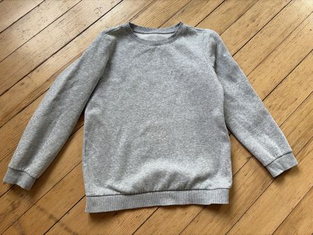 Kinder Pullover grau meliert Grösse 146/152 gut erhalten