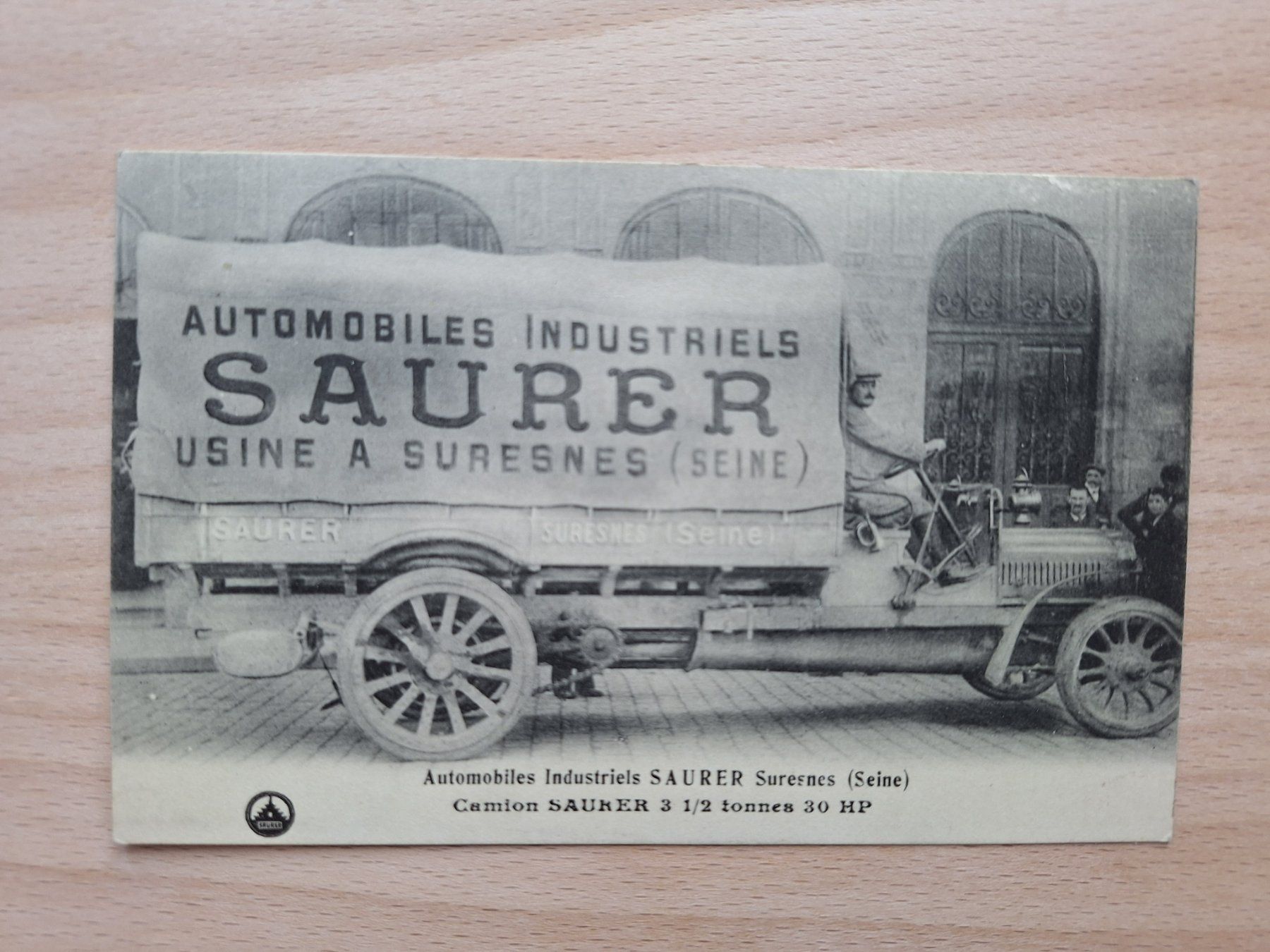 Cartoline postali: AK, Saurer Lastwagen, Suresnes – Usato da Lohn-Ammannsegg venduto da Beo71