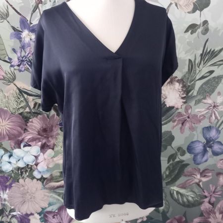NEU! Bluse Shirt Cinque Gr. L 40 dunkelblau