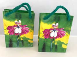 2 × Geschenktüten Papiertaschen Verpackung - 8 × 11 × 3.5 cm