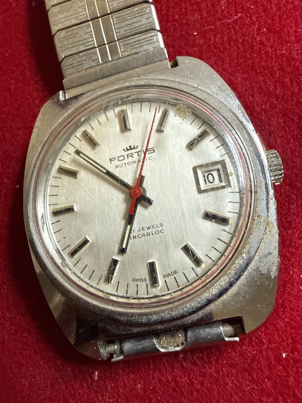 Fortis Orologi: Fortis Vintage Automatic 36.5 mm – Usato da Pfeffingen venduto da Allhandelklgwatches