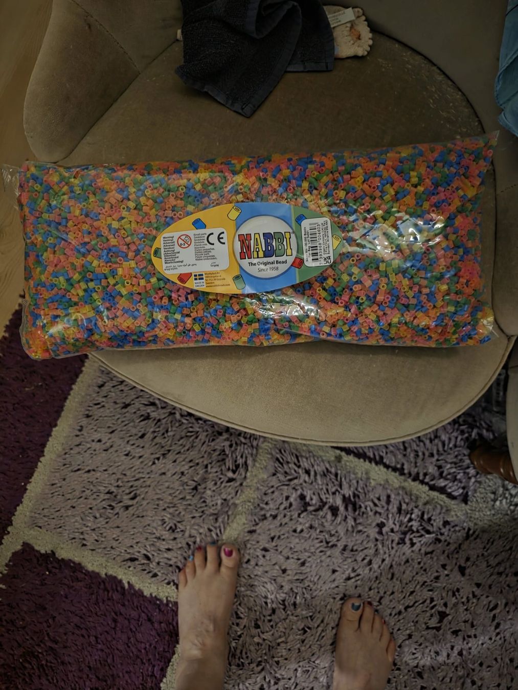 Kit bricolage: Nabbi Original Bügelperlen 1 Sack mit ca. 30000 Perlen – Nuovo e nell'imballaggio originale da Wikon venduto da Speedy_li