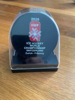 2026 IIHF WM  Puck Logo with Display