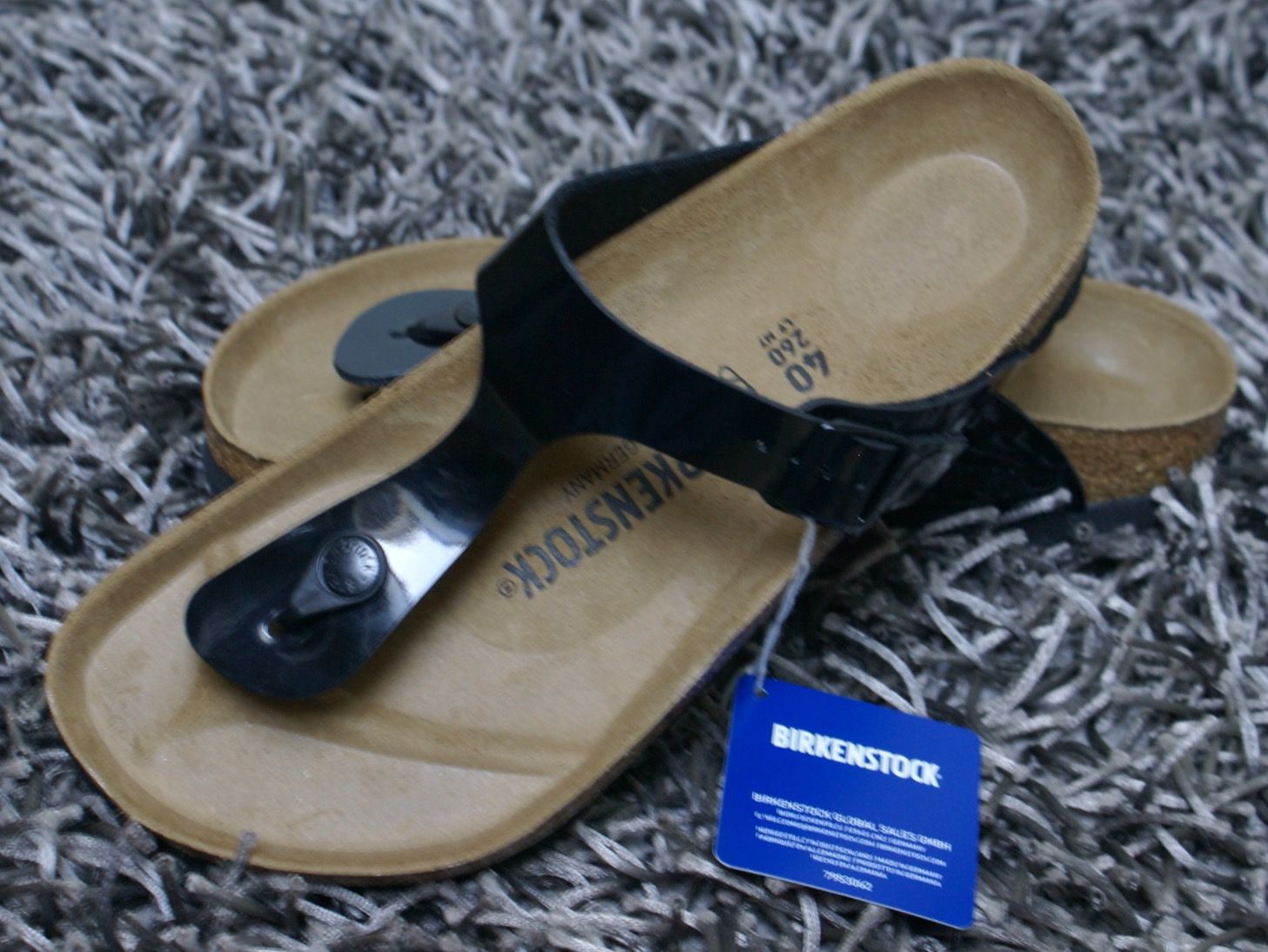 Birkenstock Scarpe da donna: Birkenstock, Gizeh, Gr. 40, schwarz, NEU – Nuovo e nell'imballaggio originale da Wattwil venduto da glueck 1