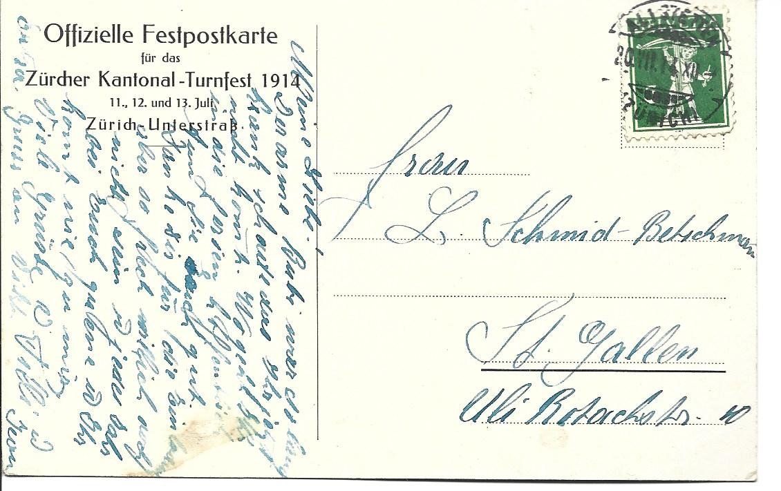 Cartoline postali: AK Turnfest ZH – Usato da Appenzell venduto da mai25 1