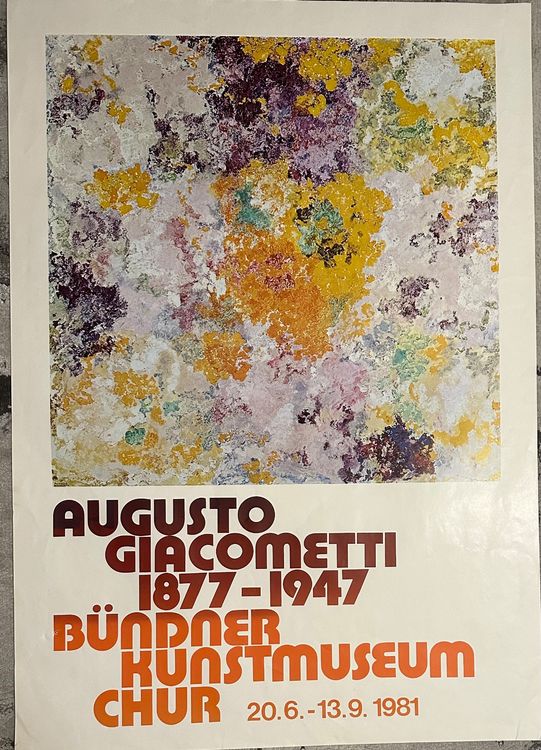 Augusto Giacometti (1877-1947) Austellungs Plakat | Kaufen auf Ricardo