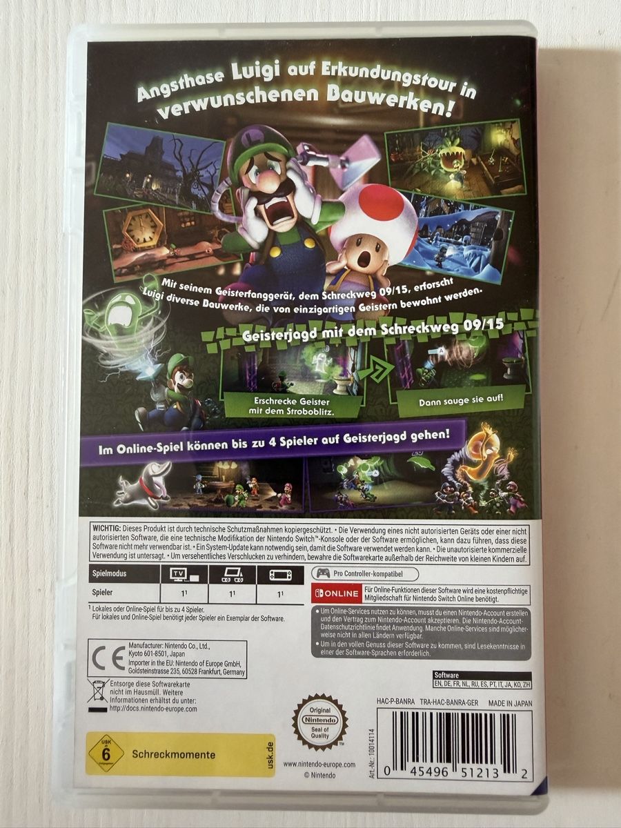 Nintendo Spiele: Luigis Mansion 2 Nintendo Switch  – Gebraucht aus Schüpfheim von Hellme1909 1