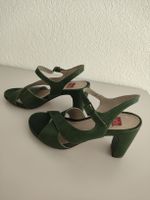 Vialis Green Leather Sandals Size 37
