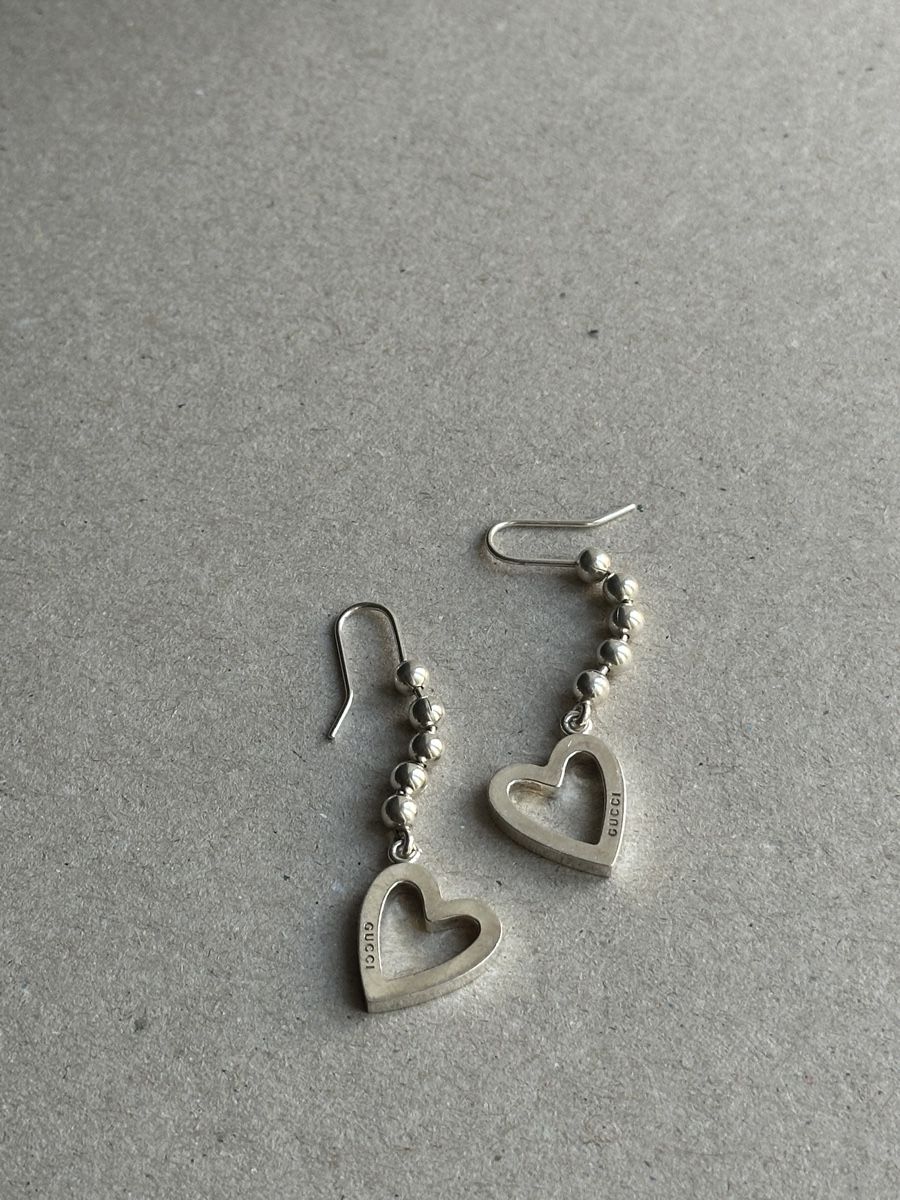 Gucci Ohrringe & -stecker: Gucci Ohrhänger Herz Silber 925 – Neu (gemäss Beschreibung) aus Luzern von w.welihodska 5