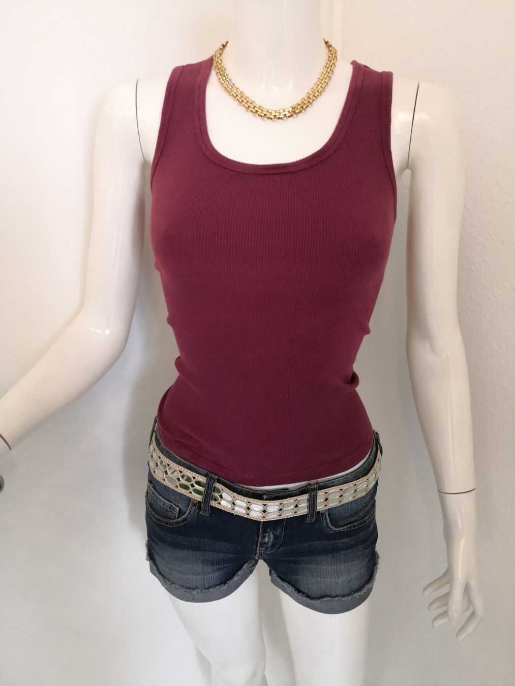 Mango Top: 🤩MANGO TOP BORDEAUX GERILLT – Usato da Olten venduto da Naja-Twins-Twins 5