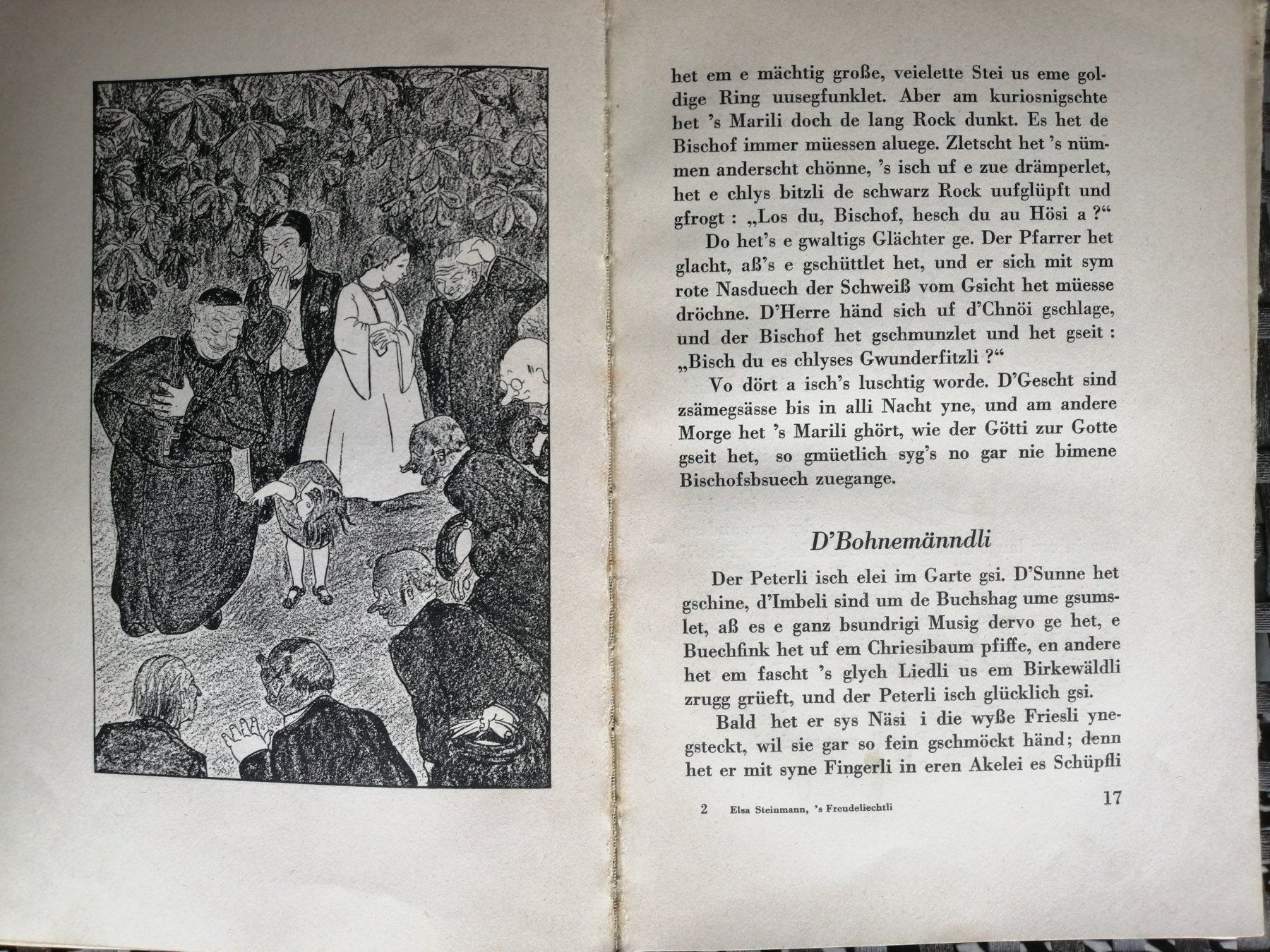 Livres: "'s Freudeliechtli" Elsa Steinmann, 1932 – D'occasion à Schaffhausen par Domifran 3