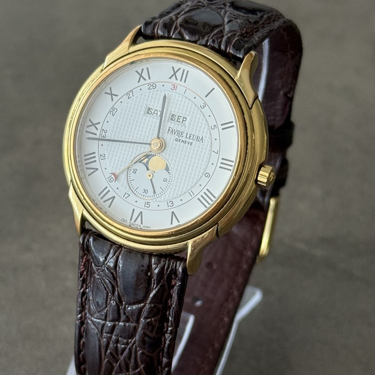 Favre Leuba Orologi: Favre Leuba Genève Mondphase – Usato da Villmergen venduto da Swiss2011 9