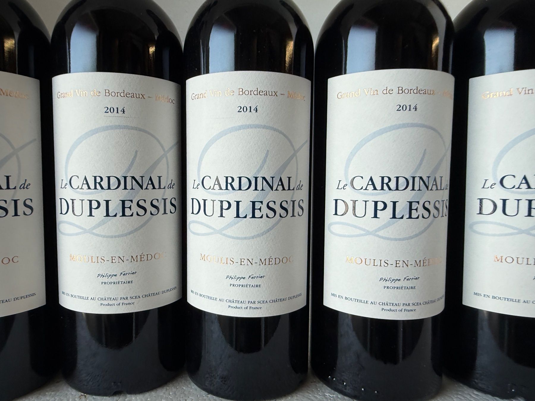 Vins: 5 Flaschen Rotwein Le Cardinal de Duplessis 2014 – Neuf avec emballage d'origine à Wöschnau par Vinsale 1