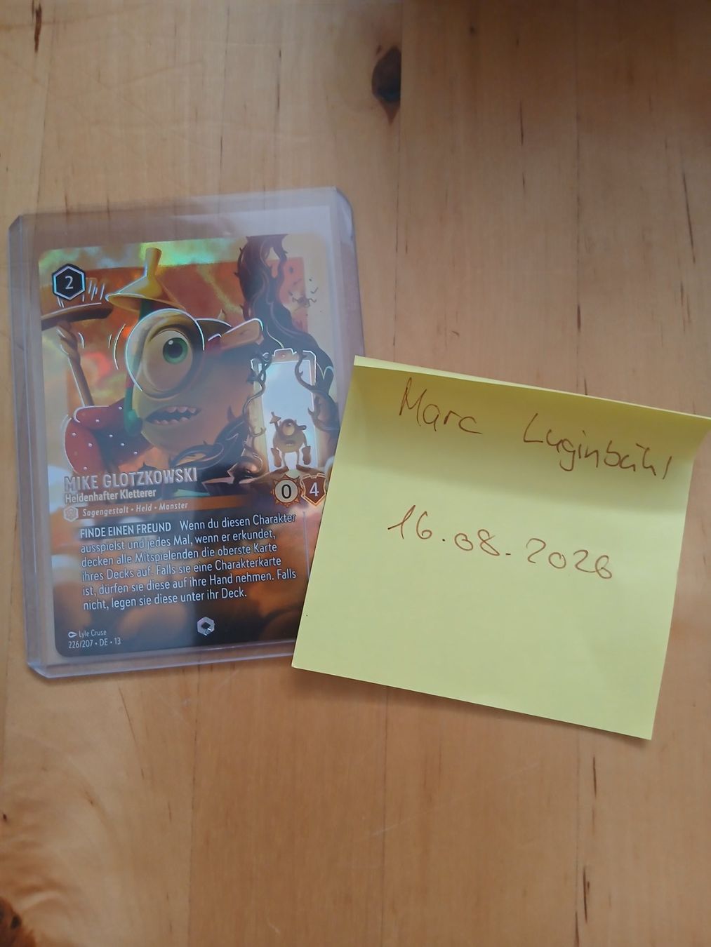 Disney Sammelbilder & Trading cards: LORCANA Mike Glotzkowski Heldenhafter Kletterer – Neu (gemäss Beschreibung) aus Brittnau von mar_9bms