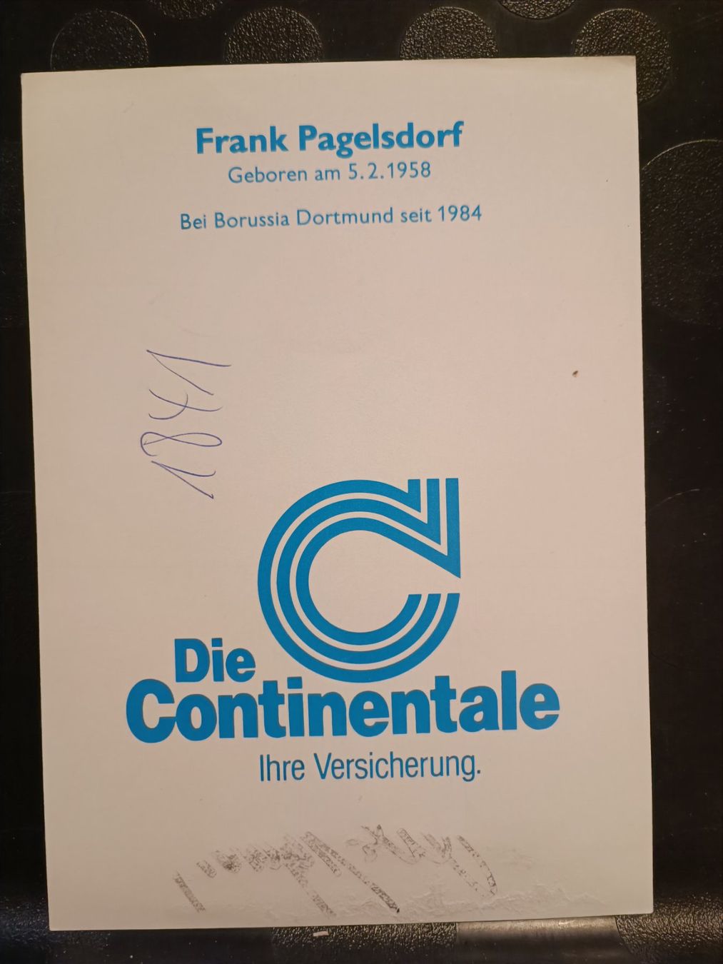 Autografi: Frank Pagelsdorf - BVB / Borussia Dortmund - Handsigniert – Usato da Menziken venduto da Artographs 1